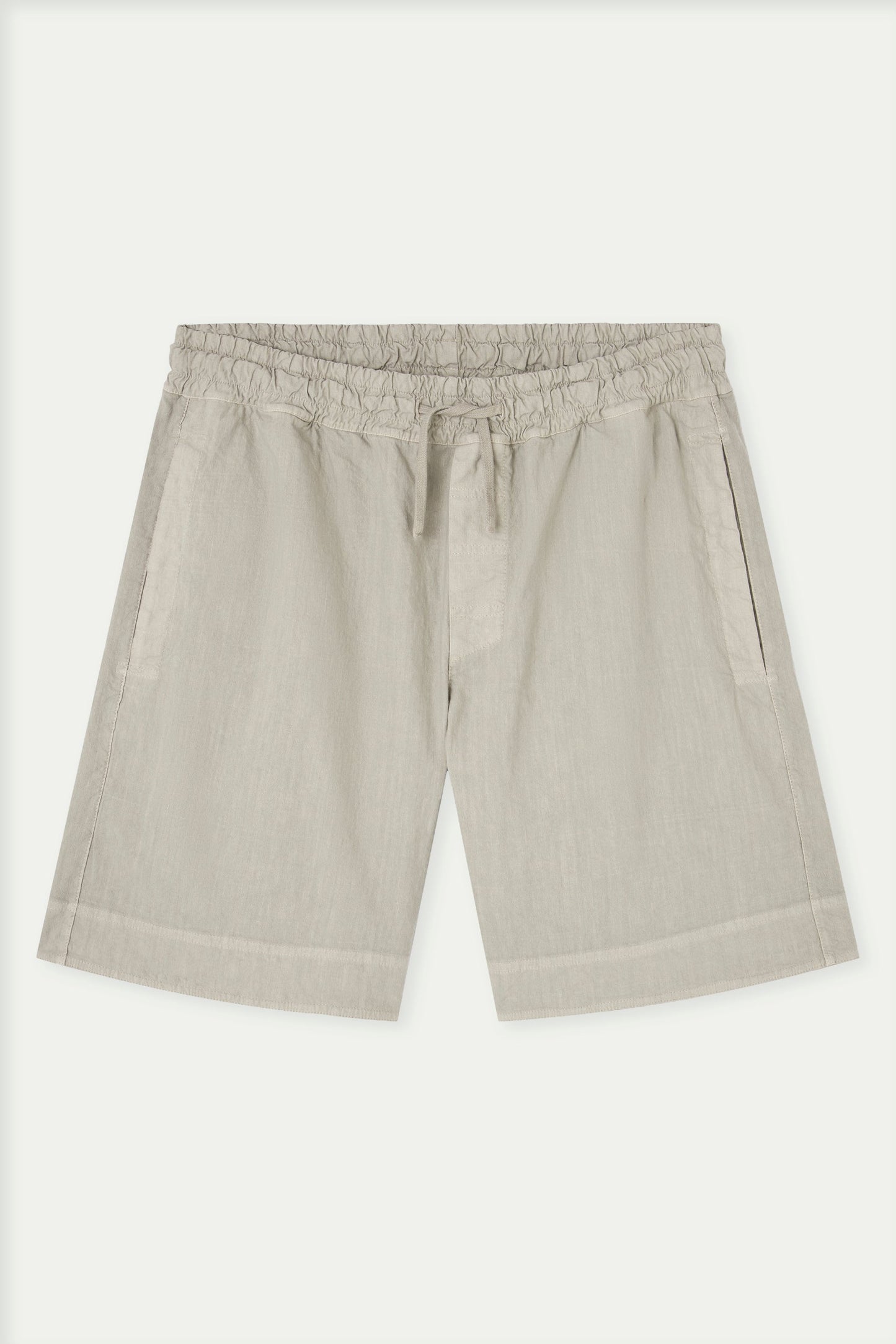 Shorts de algodón con lino